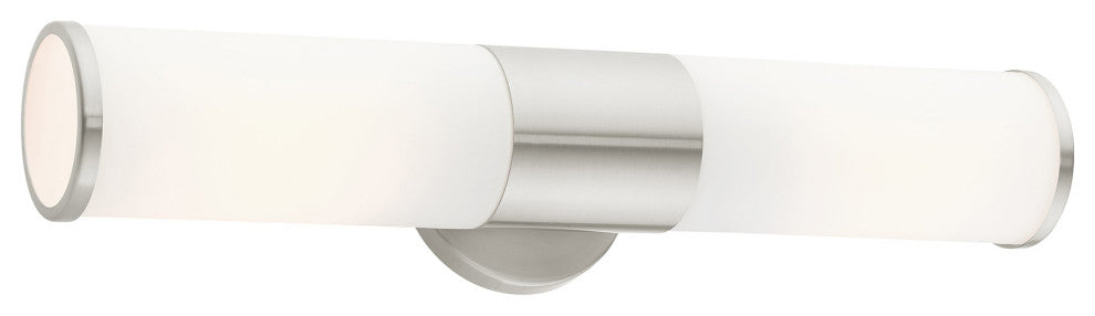 Brushed Nickel Contemporary, Minimal, Urban, Clean Vanity Sconce