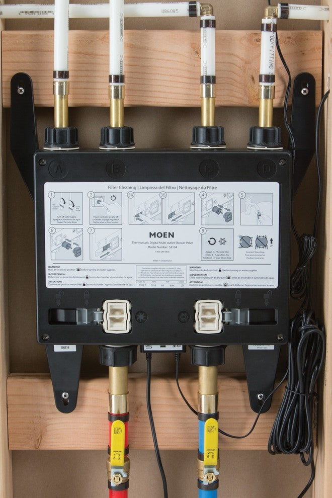 Moen U by Moen Shower 4-Outlet Thermostatic Digital Shower Valve