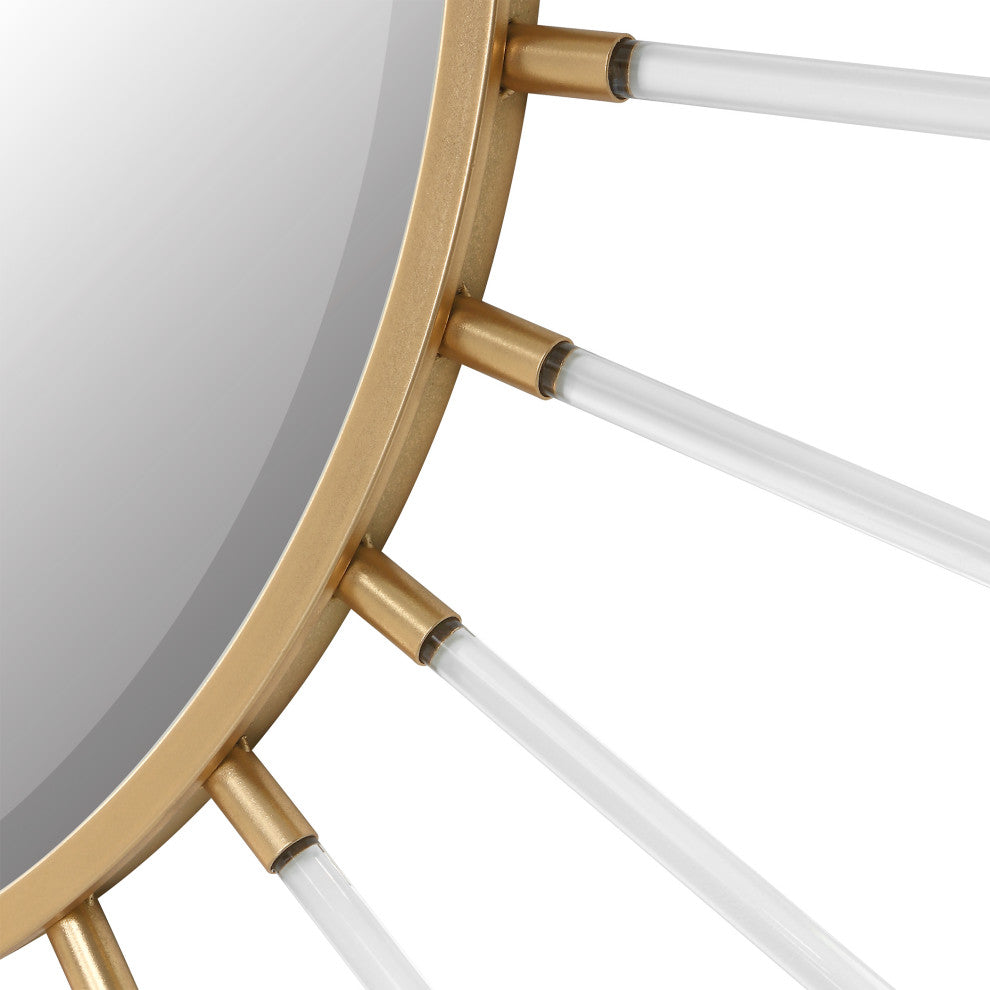 Uttermost 09883 Oracle Round Starburst Mirror