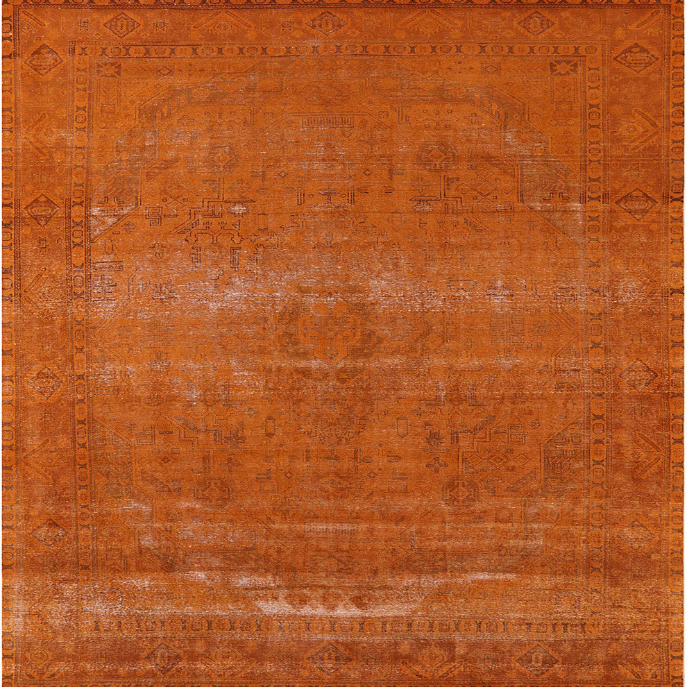Ahgly Company Indoor Square Mid-Century Modern Area Rugs, 4' Square