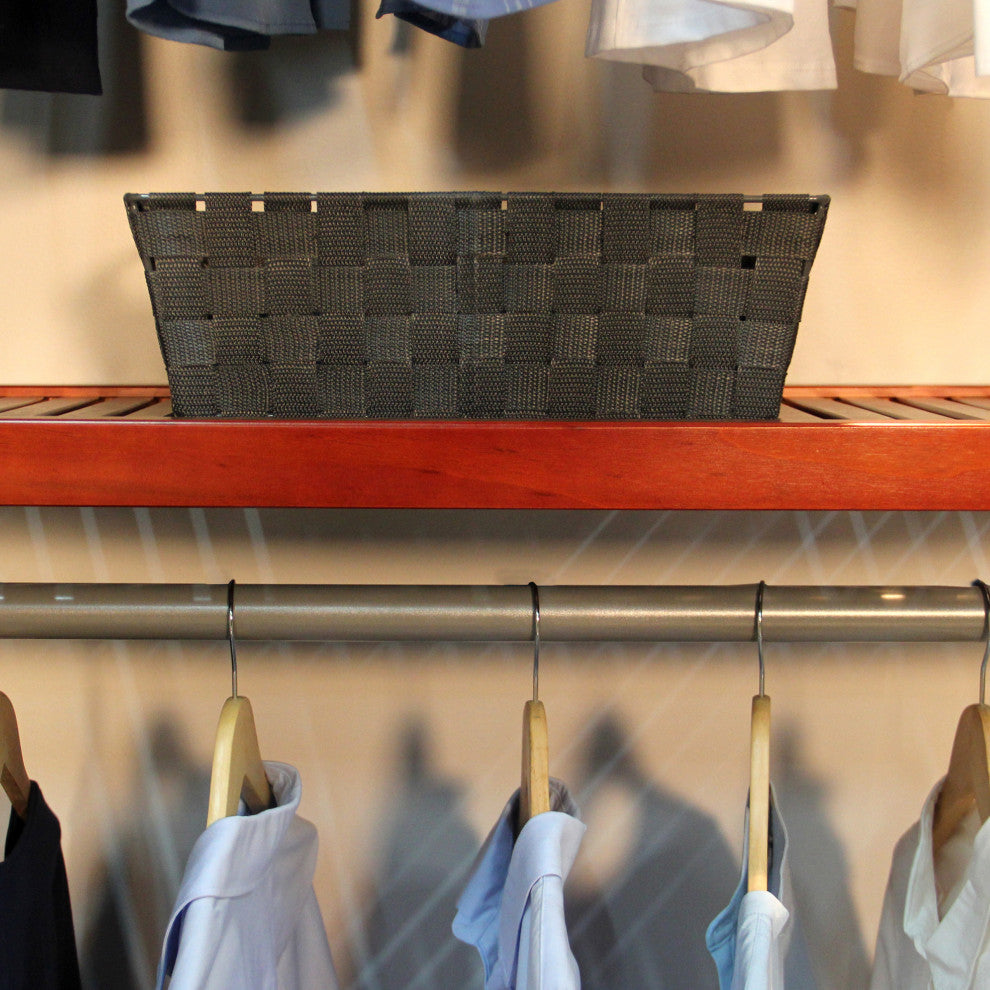 Solid Wood Walk-In Closet Organizer with hanging, Red Mahogany