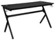 Gaming Desk and Black Footrest Reclining Chair Set