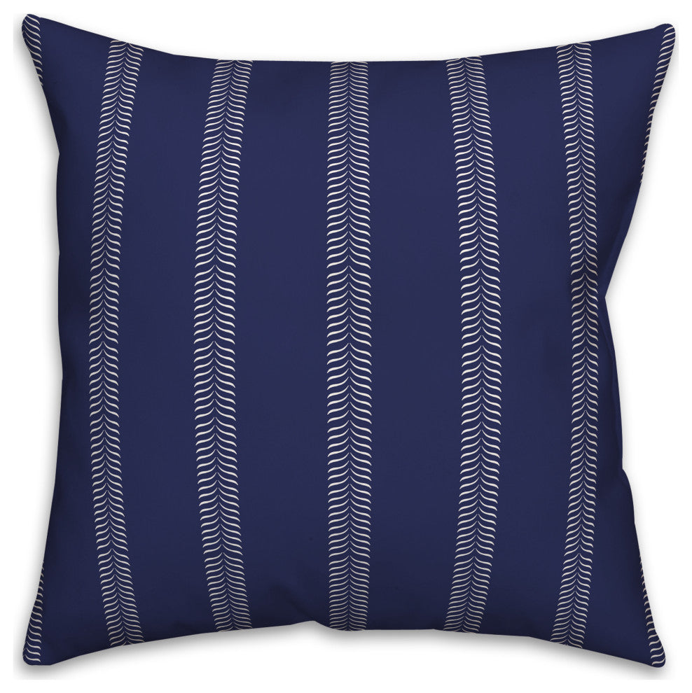 Navy Lines 20x20 Indoor/Outdoor Pillow