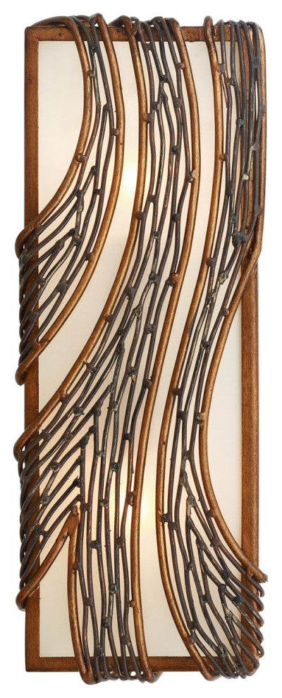 Varaluz Flow 2-Lt Vertical Sconce - Hammered Ore