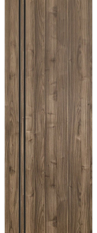 Slab Barn Door Panel 30 x 84 | Planum 0016 Walnut with  | Sturdy Finished