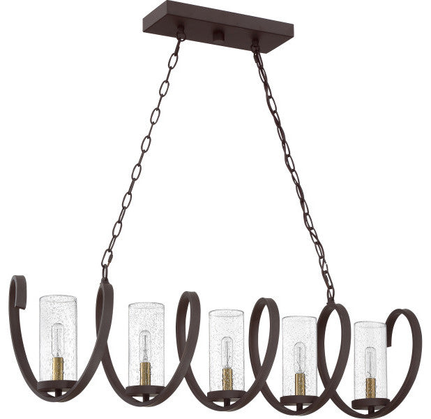 Quoizel Tumult Five Light Island Chandelier TMT540WT