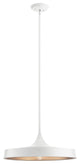 Kichler 52096WH One Light Pendant/Semi Flush Mount, White Finish