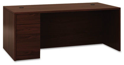 HON 10500 Series "L" Single Ped Desk, Left Full-Height