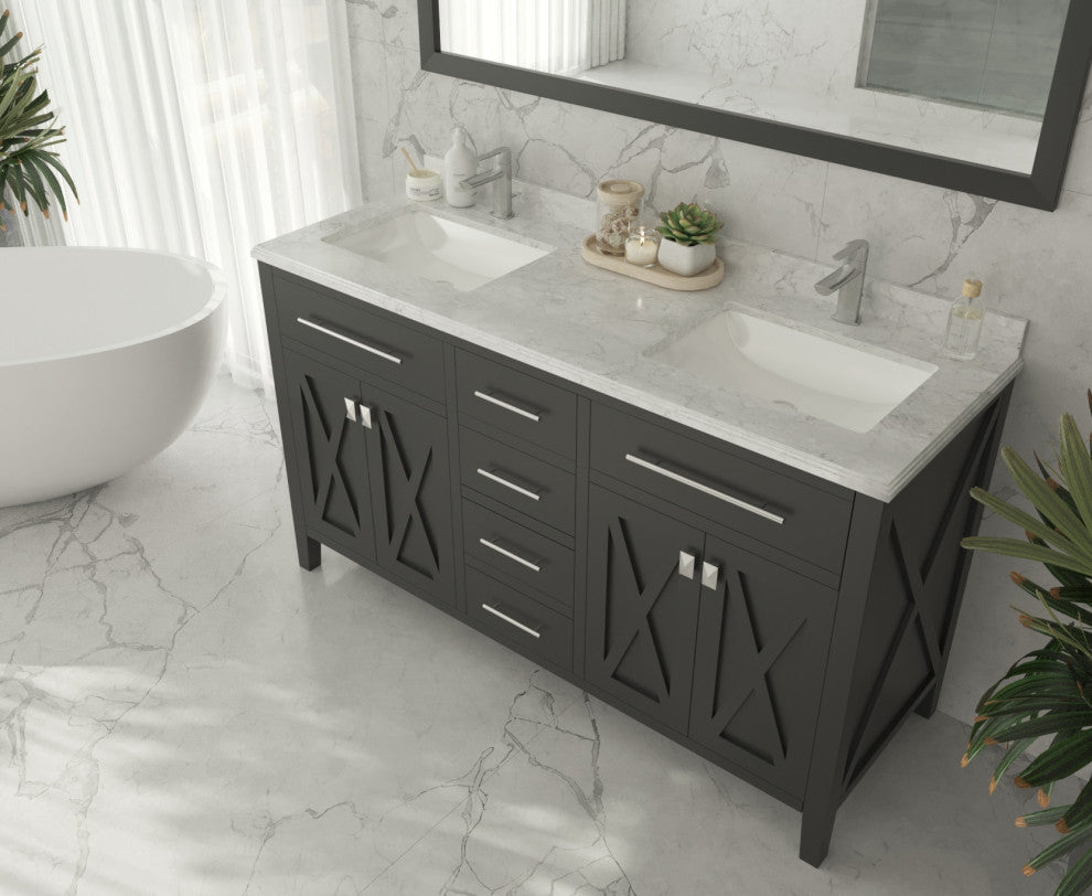 Wimbledon Vanity, Espresso, 60"
