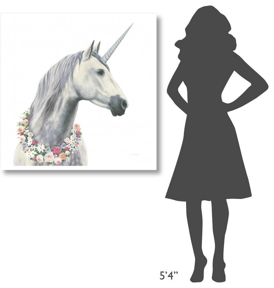 "Spirit Unicorn I Square" Digital Paper Print by James Wiens, 38"x38"