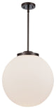 Beacon Pendant, Oil Rubbed Bronze, Matte White, Matte White