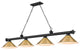 Zlite 2306-4MB-RB15 4-Light Billiard, Rubbed Brass