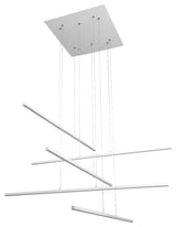 White Linear Multi-Light Pendant