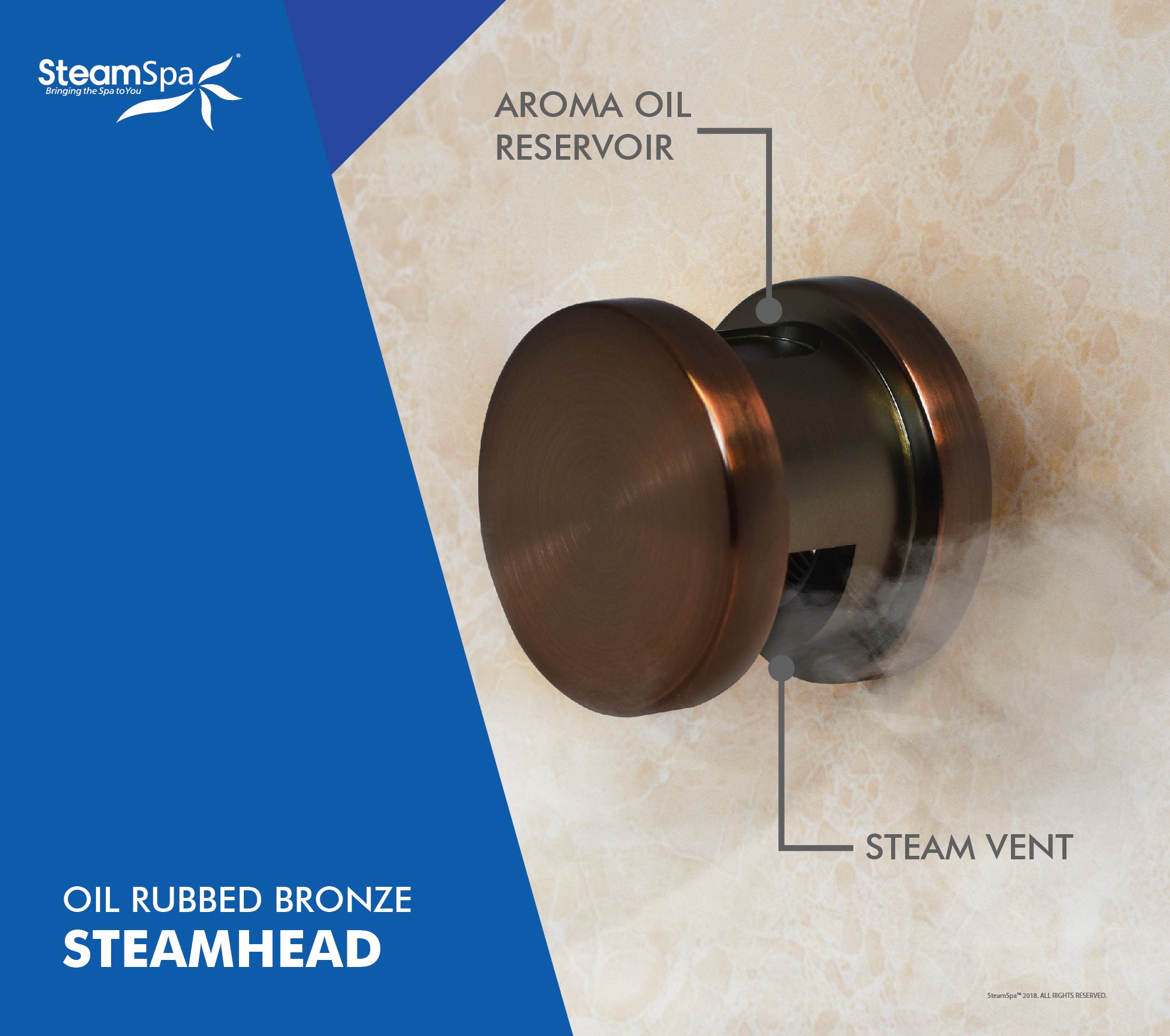 10.5kW QuickStart Steam Bath Generator With Dual Aroma Pump, Oil Rubbed Bronze