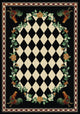 High Country Rooster Rug, Black, 3'x4', Scatter