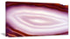 Pink Agate Geode Geological Crystals, Large Abstract Canvas Artwork, 32"x16"