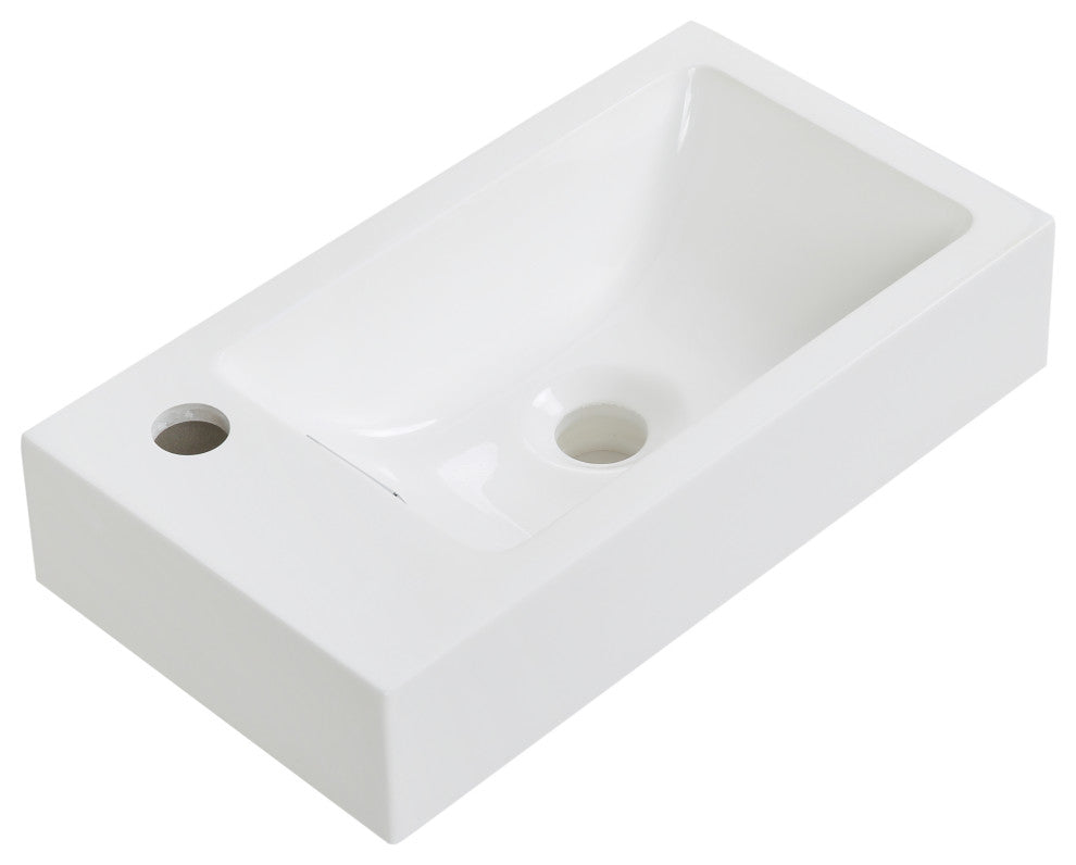 18" Solid Surface Resin Streamline K-1207-18L Vanity Top