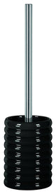 Modern Porcelain Bathroom Accessories, Lipsy, Black, Toilet Brush Holder