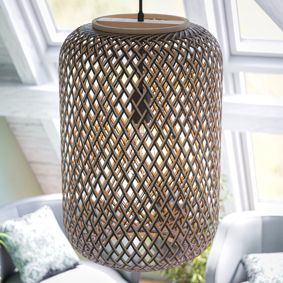 Kenroy 93742RAT 1-Light Pendant, Walker