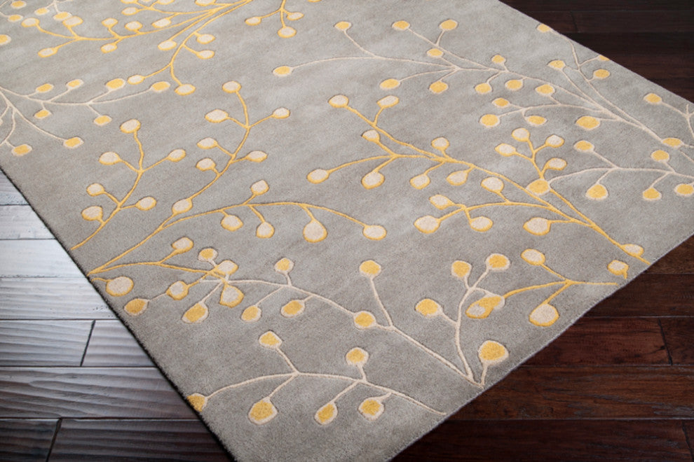 Surya Athena ATH-5055 Transitional Area Rug, Taupe, 3' x 12' Runner