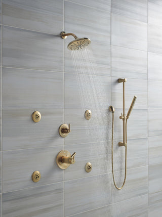 Delta Grail Single-Setting Slide Bar Hand Shower, Champagne Bronze, 57085-CZ