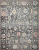 Loloi II Elysium Charcoal / Multi 2'-6" x 9'-6" Runner Rug