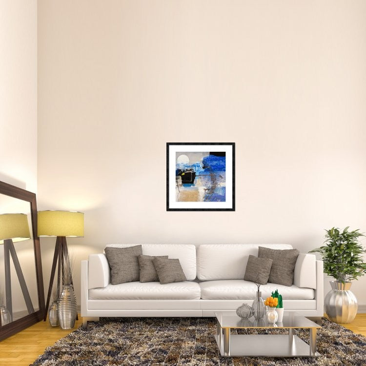 "Moonlight (detail)" Framed Digital Print by Arthur Pima, 32"x32"