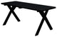 Pine 5' Cross-Leg Table, Black