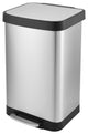 13 Gal./ 50 Liter Rectangle Shaped Step-On Stainless Steel Trash Can