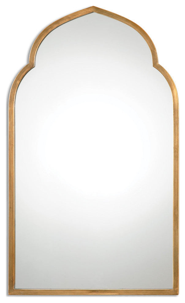 Kenitra Gold Arch Mirror By Designer Grace Feyock