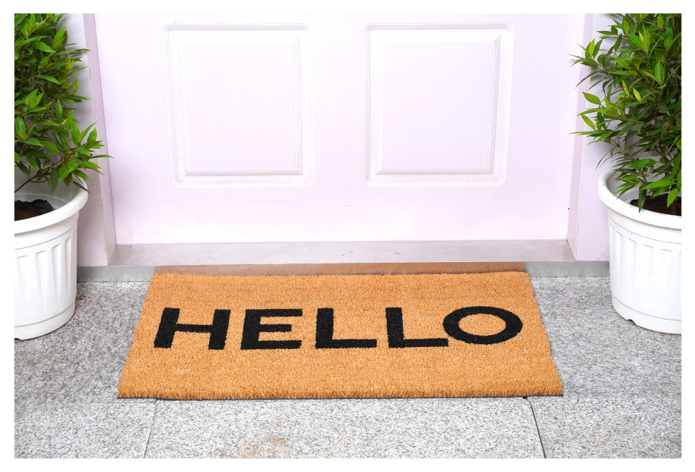 Calloway Mills Contemporary Black Hello, 24x48