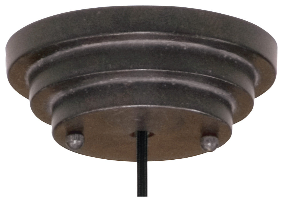 Uttermost Alita Drum Pendant, Aged Black