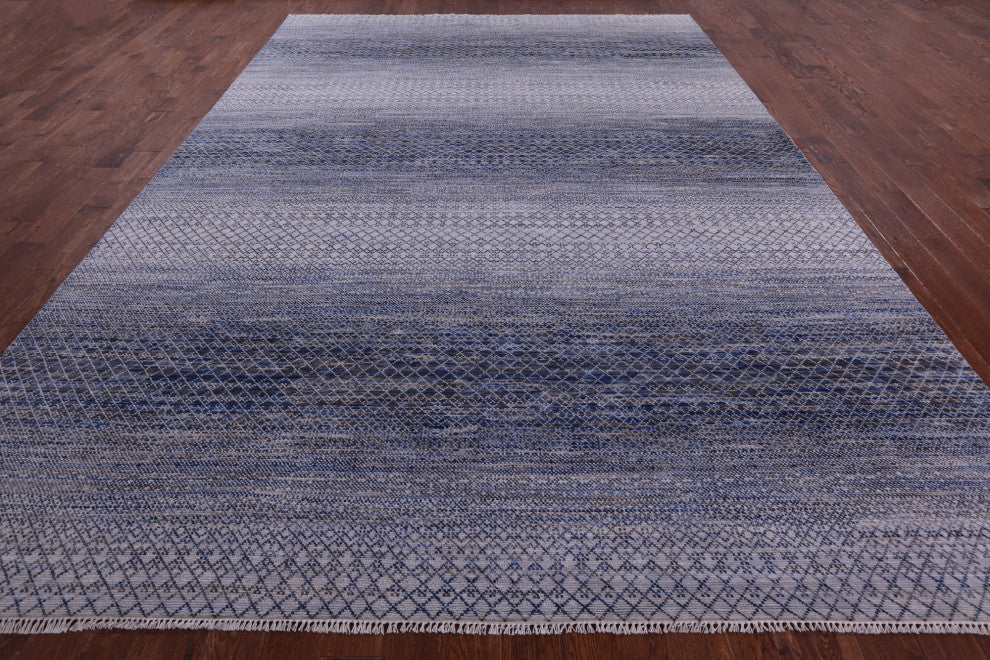 10' 0" X 14' 0" Handmade Savannah Grass Wool Rug - Q13194