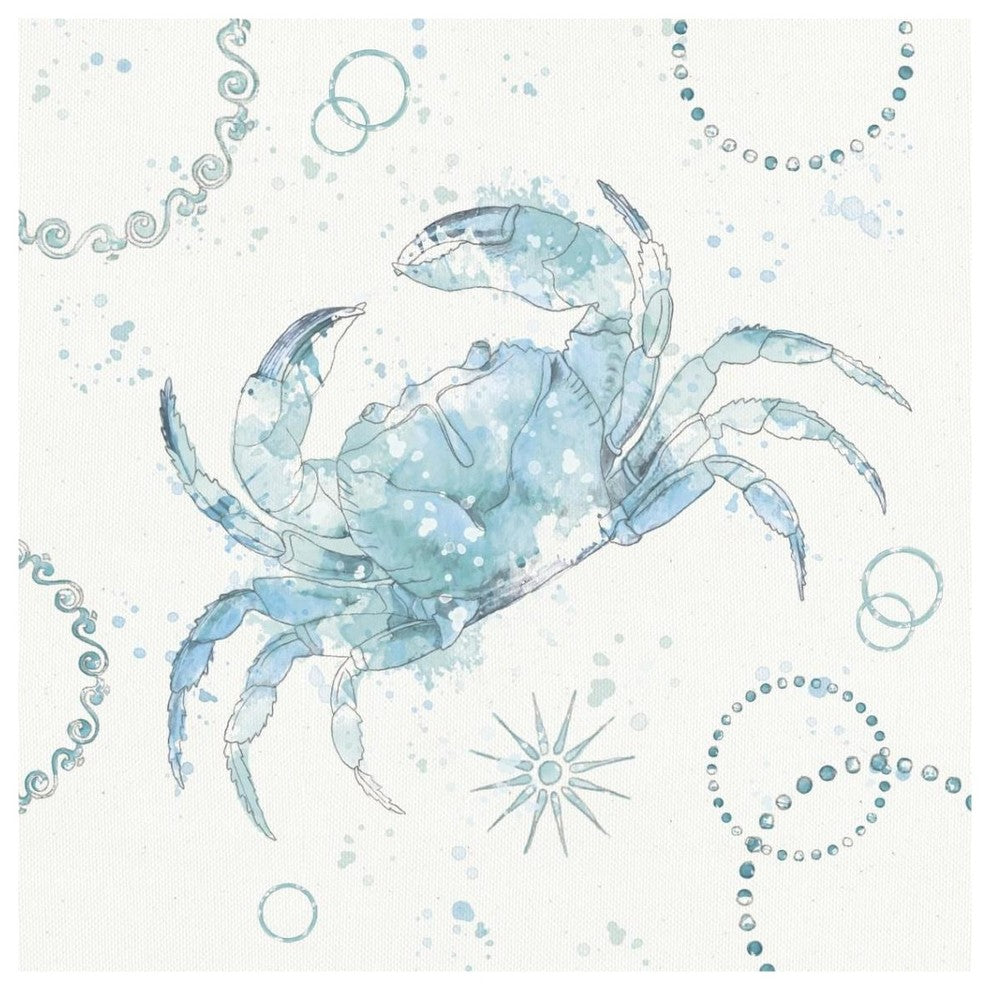 "Coastal Splash IV" Digital Paper Print by Katie Pertiet, 38"x38"