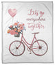 Let's Go Everywhere Together 50x60 Coral Fleece Blanket