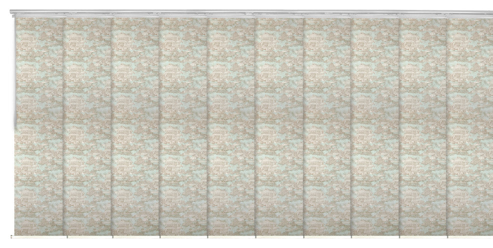 Florentina 10-Panel Track Extendable Vertical Blinds 120-218"W