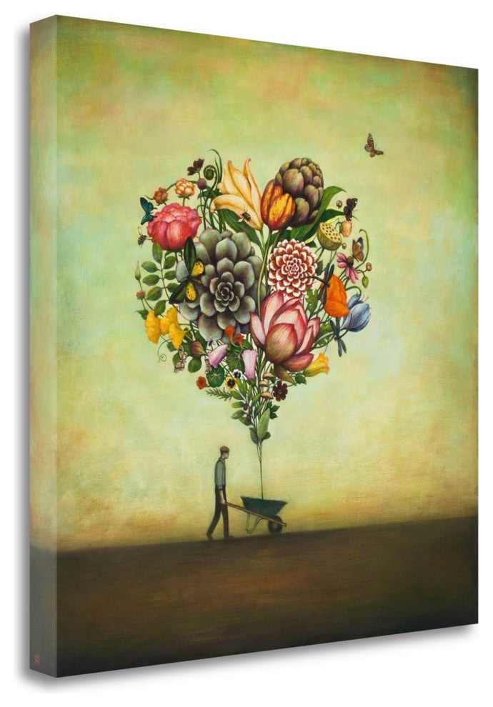 "Big Heart Botany" By Duy Huynh, Giclee Print on Gallery Wrap Canvas