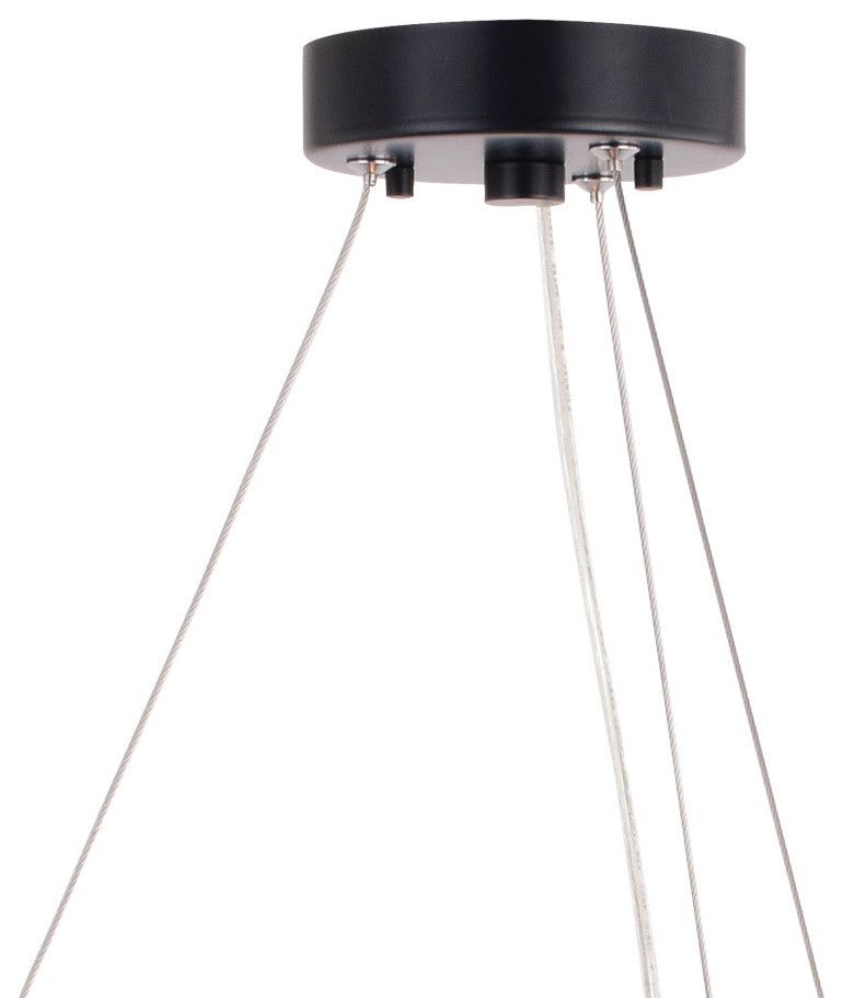 Wells 5 Light 28" Chandelier Matte Black