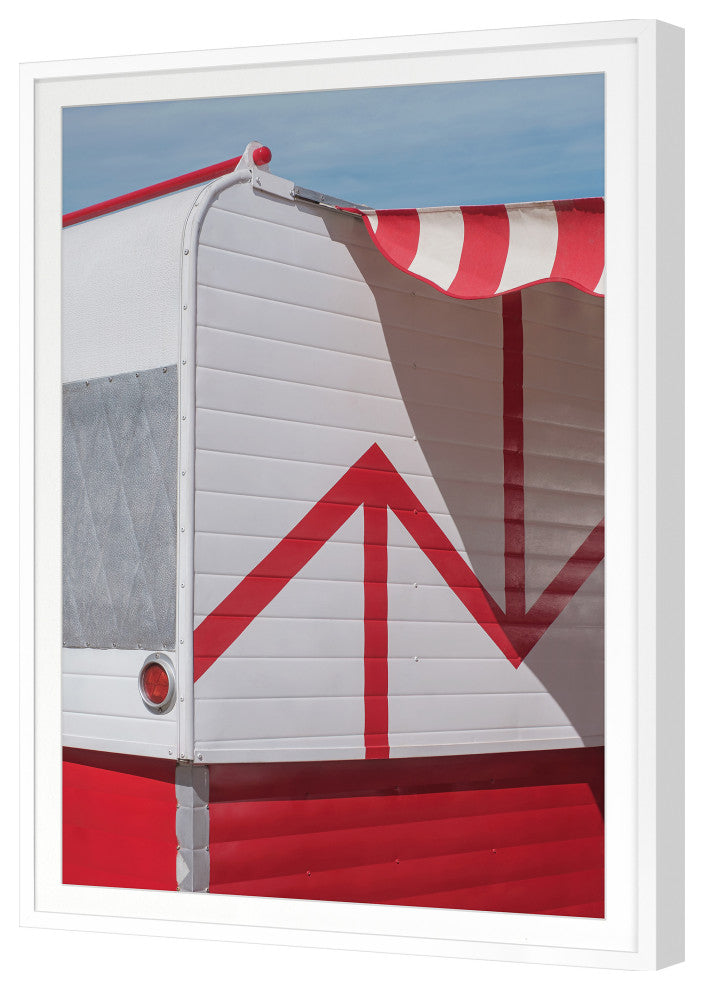 Vintage Trailer Fine Art Print, White, 40"x29"