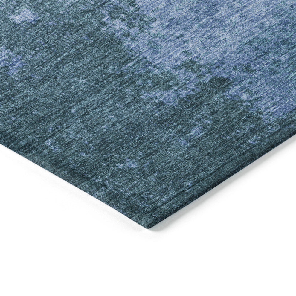 Machine Washable Indoor/Outdoor Chantille ACN1913 Denim 9' x 12' Rug
