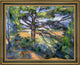 Paul Cezanne Large Pine and Red Earth Framed Premium Canvas Print, 21"x28"