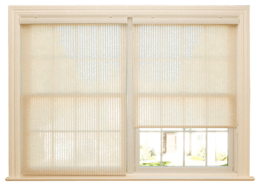 Samoa Premium Single Roller Window Shade, Beige, 32"