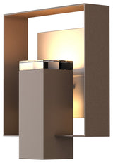 Shadow Box Medium Outdoor Sconce, Coastal Bronze/Coastal Burnished Steel