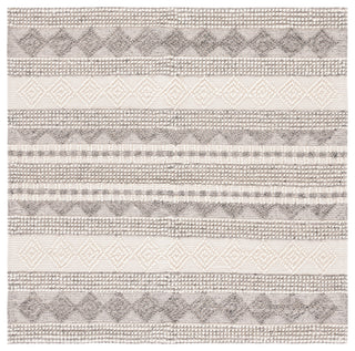 Safavieh Couture Natura Collection NAT102 Rug, Gray/Ivory, 11'x11' Square