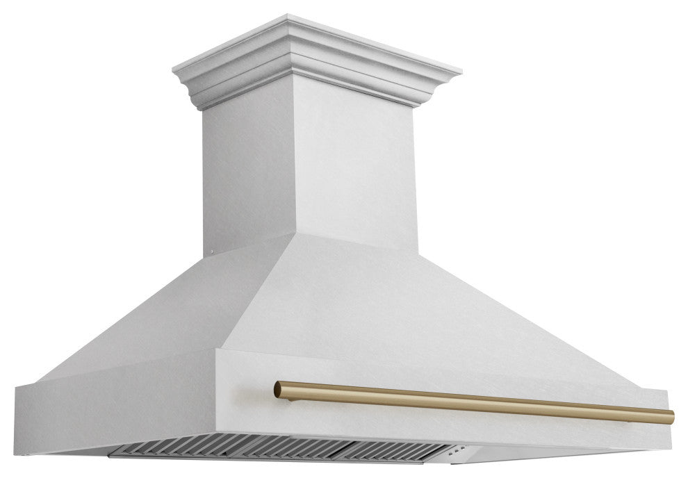 ZLINE 48 In. Wall Mount Hood, DuraSnow With DuraSnow Shell, 8654SNZ-48-CB