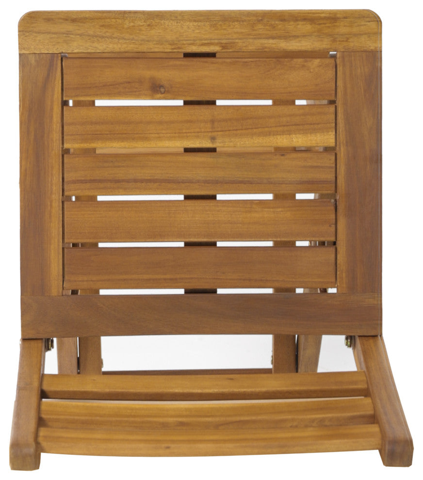 GDF Studio Atlantic Foldable Outdoor Wood Bar Stool
