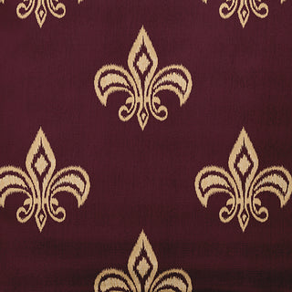 20" x 20" Fleur de Lis Indoor/Outdoor Polyester Throw Pillow, Pomegranate