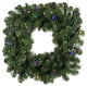24" Oregon Fir Sq Wreath Wa 50Led Multi