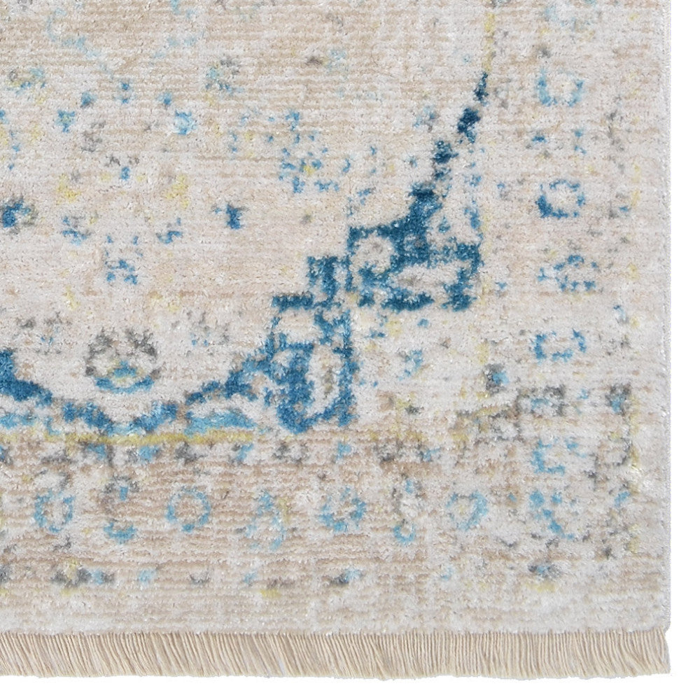MACHINE MADE POLYESTER AREA RUGS  -Ivory Color, Oriental ,Rugs for Living Room