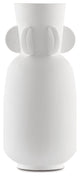 Happy 40 Wings White Vase